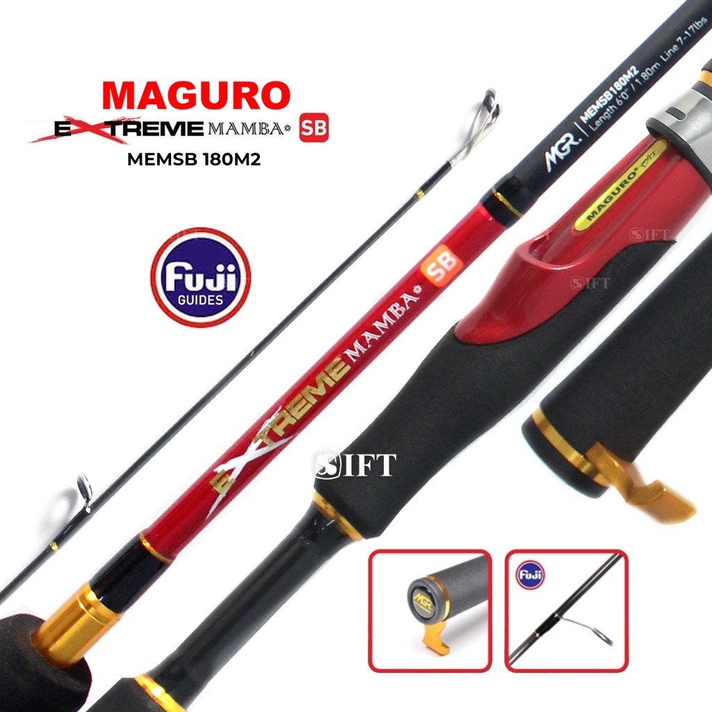 Joran MAGURO EXTREME MAMBA CS/SB | Full Fuji | Kolam Galatama Mas Bawal Lele Patin | IFT Tackle