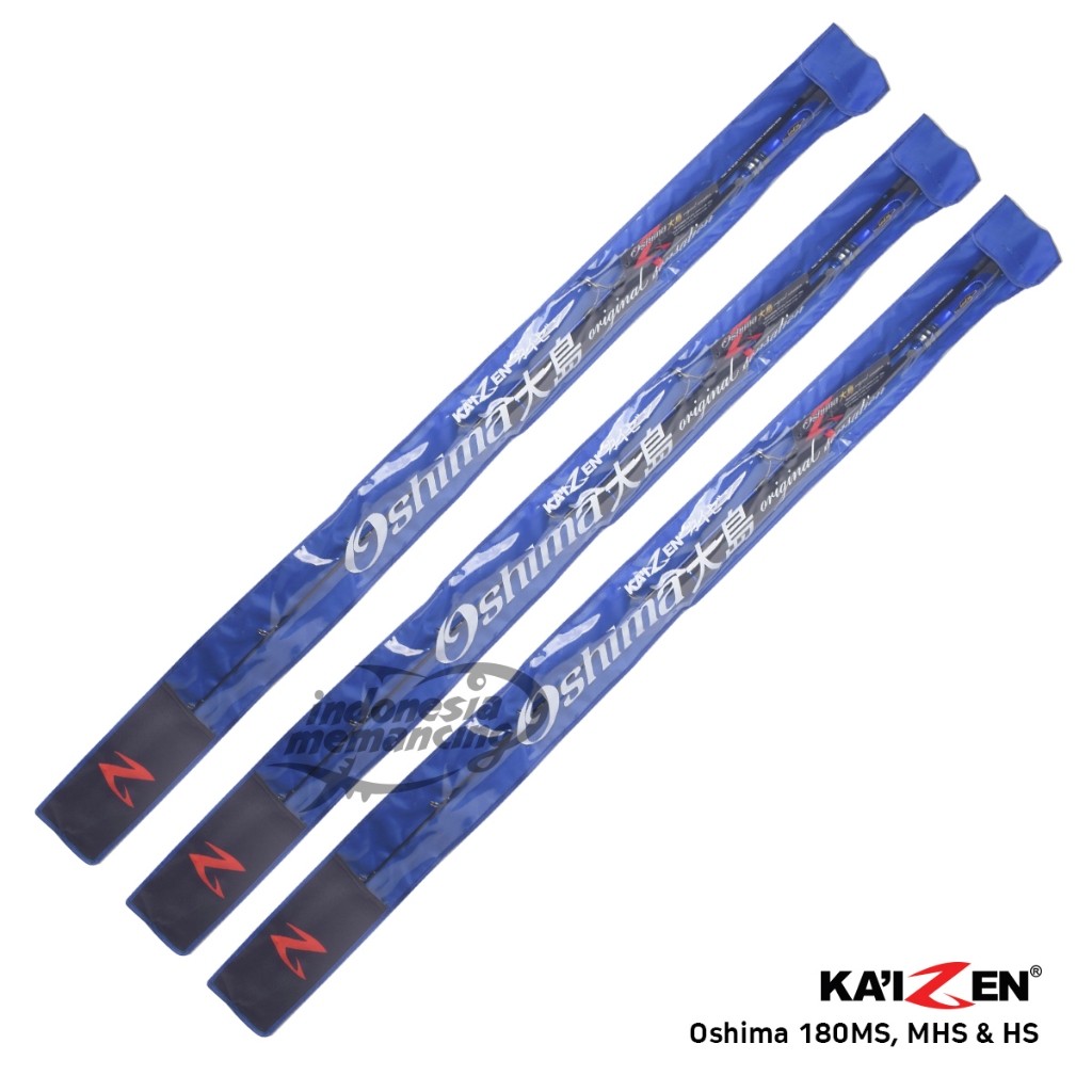 Joran Spinning KAIZEN OSHIMA 180 || Jigging Rod || Solid Carbon Tip Jigging Rod || 180MS PE 1-3 || 1