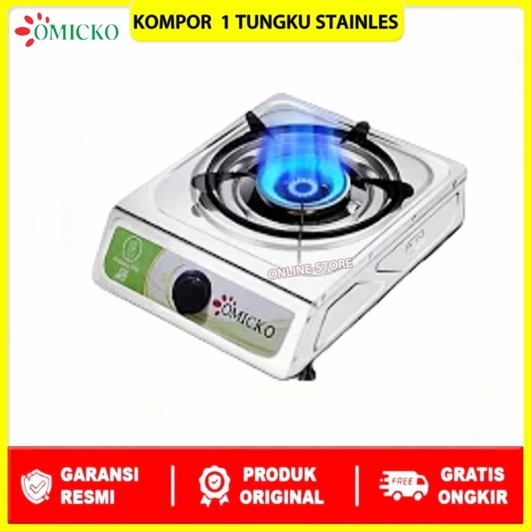 Paket Kompor Gas 1 Tungku Steanlees SANEX / Kompor Gas Satu Tungku FULL SET Lengkap promo