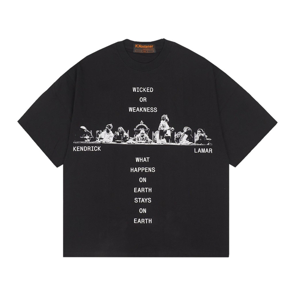 KKONTENER KENDRICK LAMAR "DAMN" OVERSIZE TSHIRT BLACK Original
