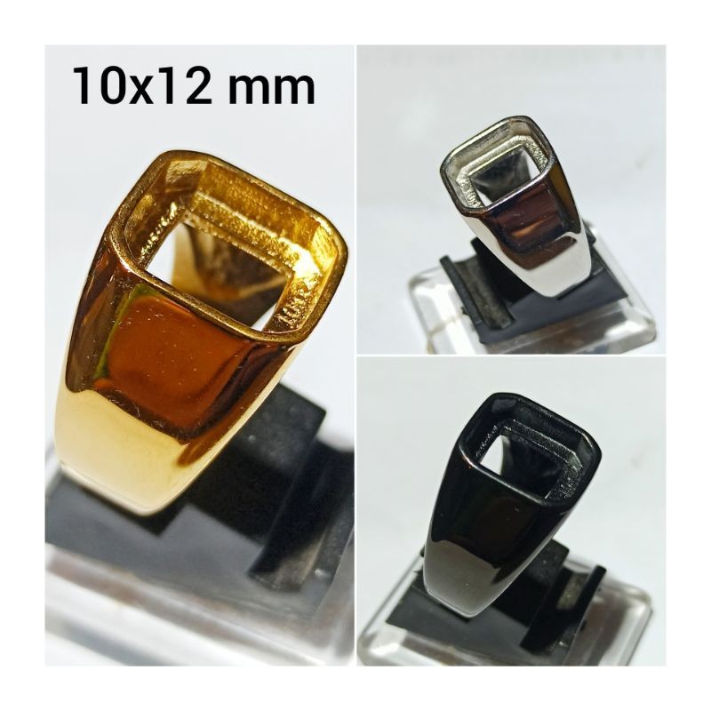 CINCIN / EMBAN / RING TITANIUM RR 10x12mm kotak