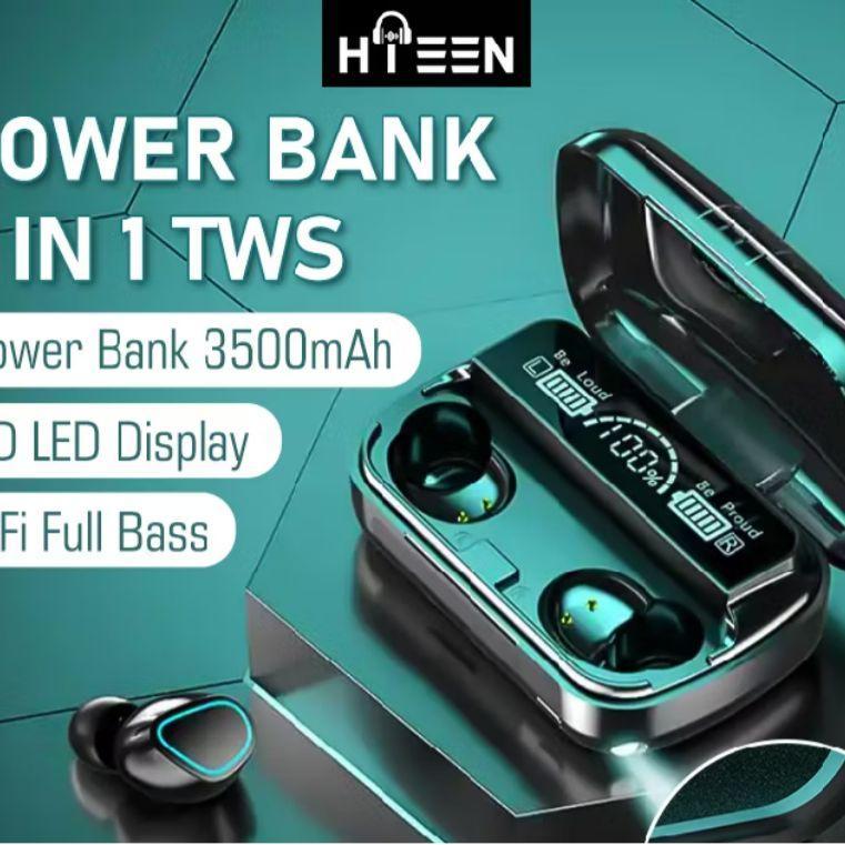 COD-Hieen M10 TWS Wireless Bluetooth Earphone In Ear Headset Noise-Cancelling Bluetooth Headset 10D 