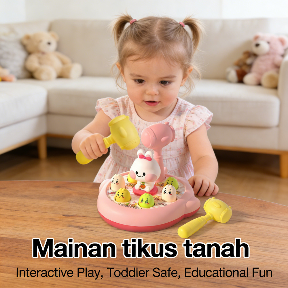 anak-anak mainan interaktif mainan teka-teki bayi 1-3 Tahun Memukul Mainan Whack Game