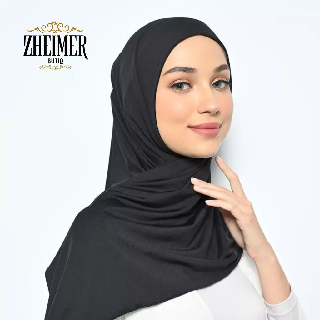 Zheimer Hijab - Hijab instan segitiga oval - segitiga jersey hijab instan jersey - jilbab segitiga i