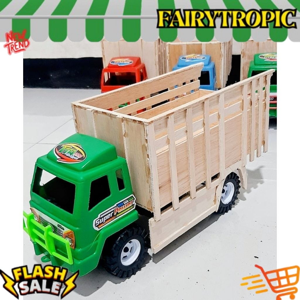 Miniatur truk plastik modif bak triplek PALING DICARI 