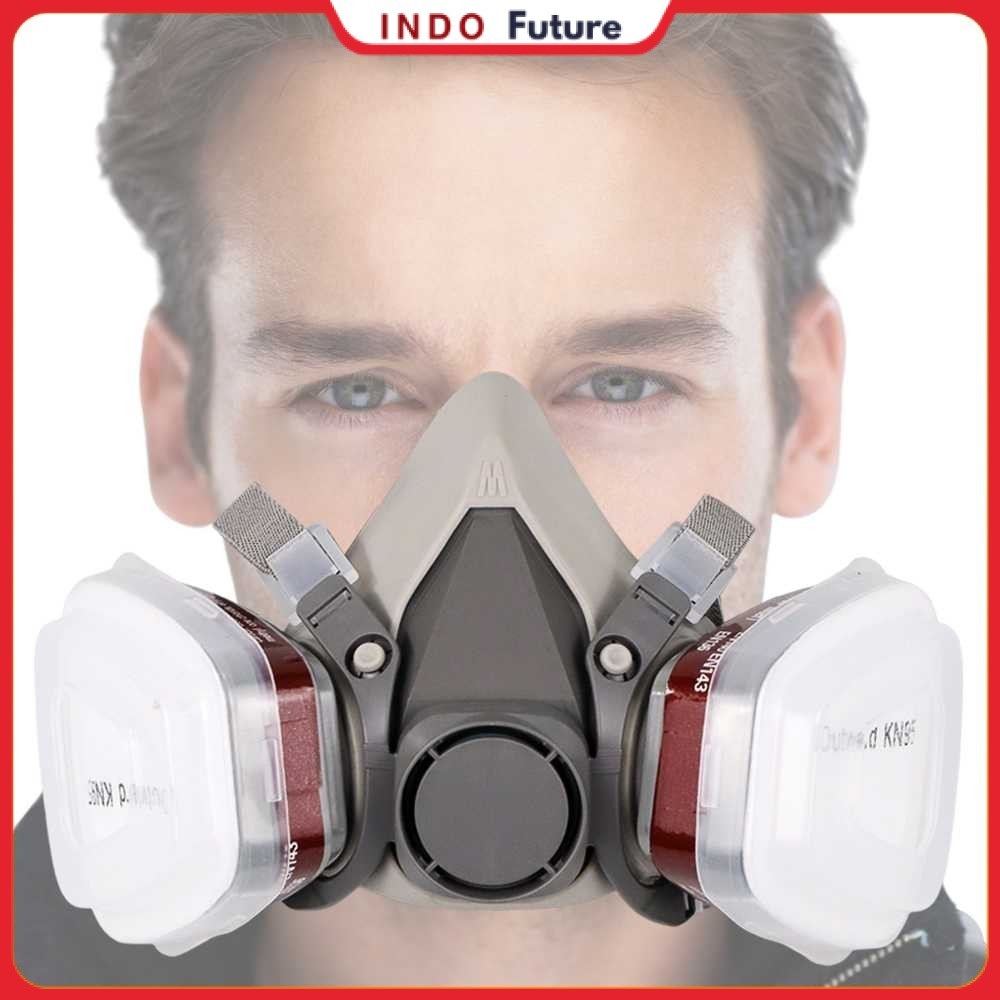 Masker Gas Half Mask Respirator KN95 - 6200