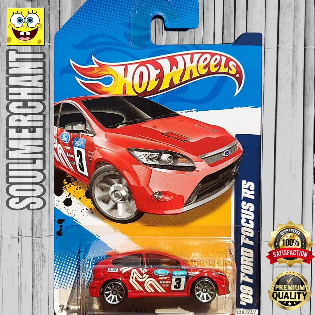 Hot Wheels 09 Ford Focus RS Merah Diecast Mobil Balap JDM
