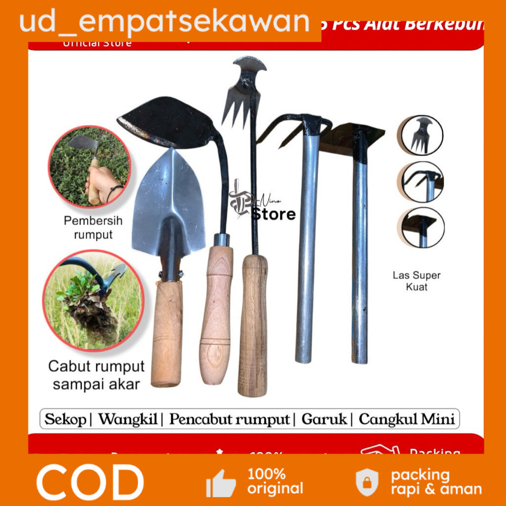 Paket Lengkap Alat Berkebun Isi 5 pcs/ Perlengkapan Berkebun/Set Alat Berkebun