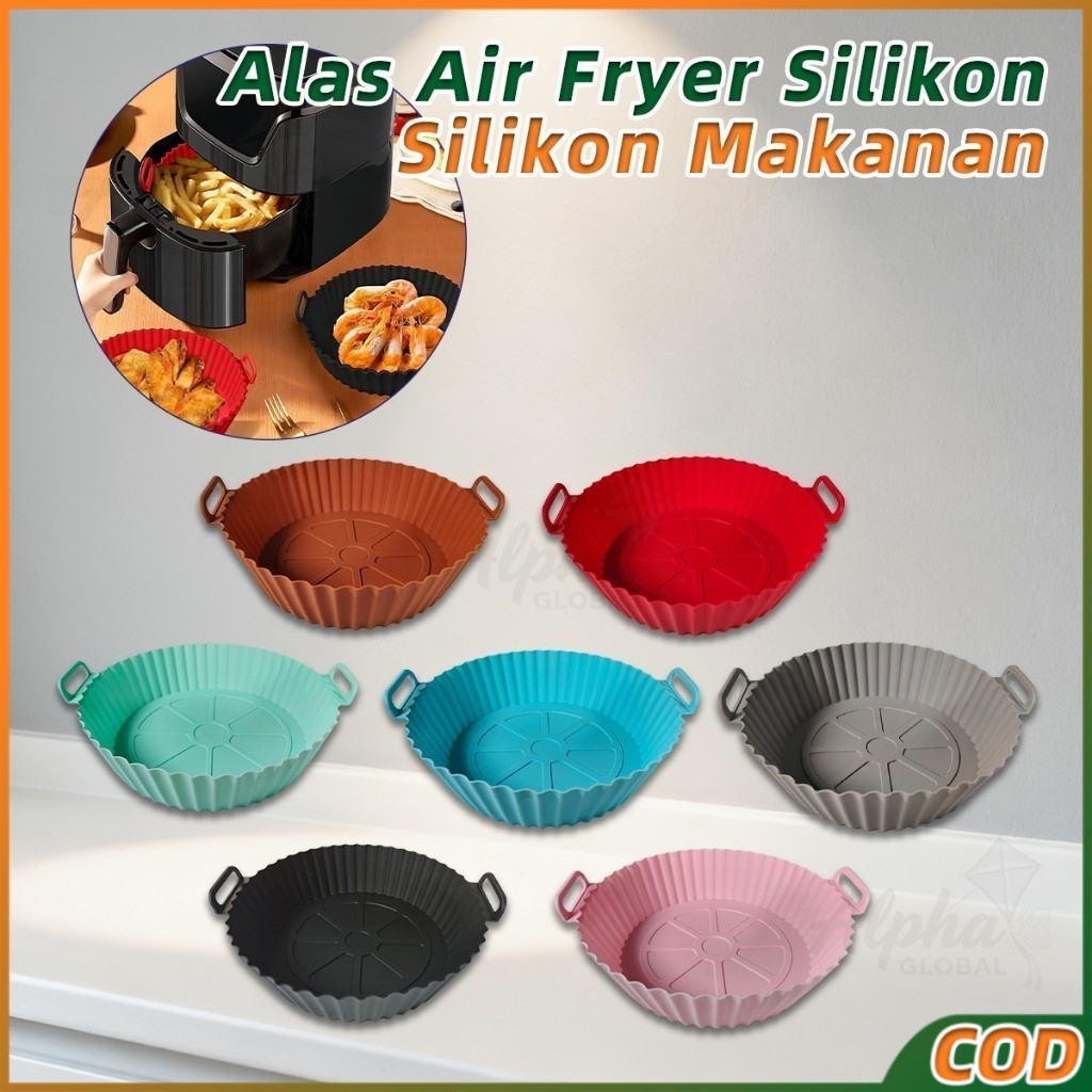Alas Air Fryer Anti Lengket Food Grade Alas Silikon Air Fryer Kertas Airfryer Alas Air Fryer Silikon
