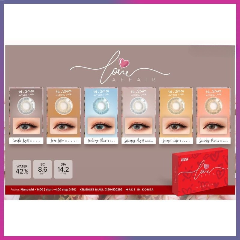 SOFTLENS X2 LOVE AFFAIR BY EXOTICON NORMAL