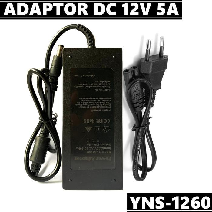 Adaptor CCTV monitor 12V 5A YNS-1260