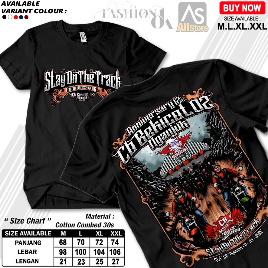 T Shirt Kaos Acara Anniversary Tahun 12Tahun Cb Bekicot Nganjuk Terbaru
