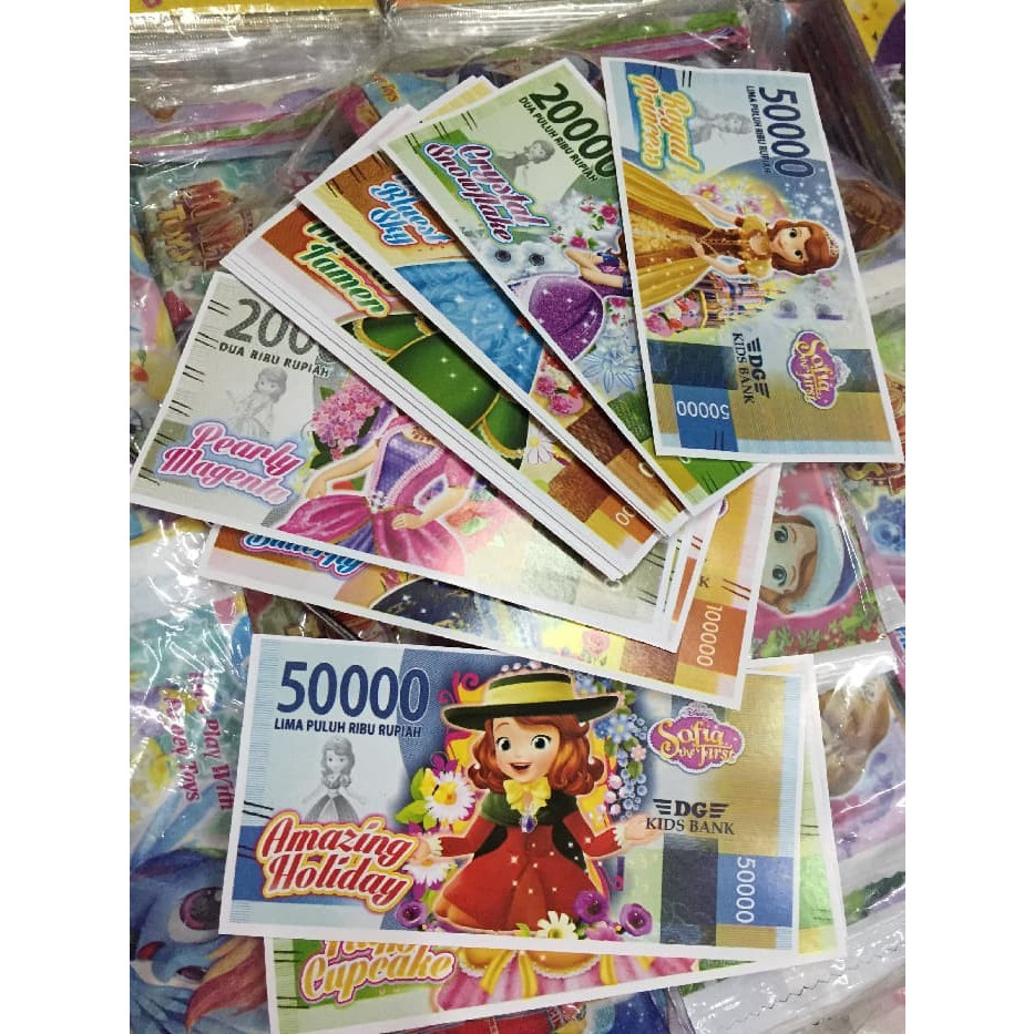 [AB] MAINAN UANG KARAKTER VIRAL / Uang mainan karakter kartun / Money toys banyak karakter kartun