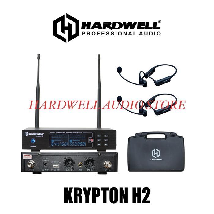 Mic Wireless Hardwell Krypton H2 Original Doublw Microphone Wireless Headset Hardwell