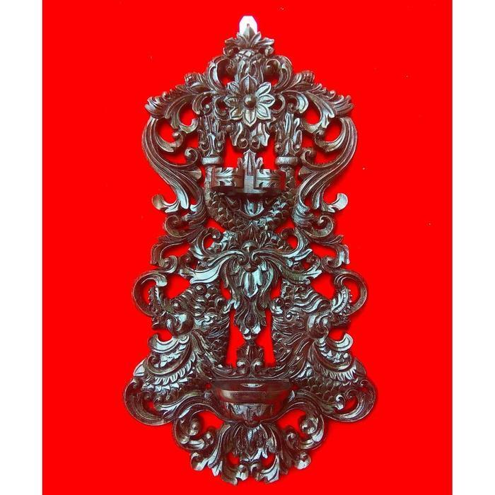 Blawong Stand Jagrak Keris Motif Ukiran Naga Nogo Siluman Kembar LP2 QW7