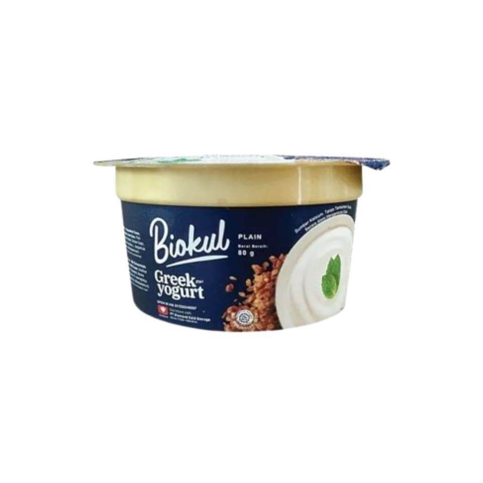 Biokul Yoghurt Greek Plain Cup 80 gr