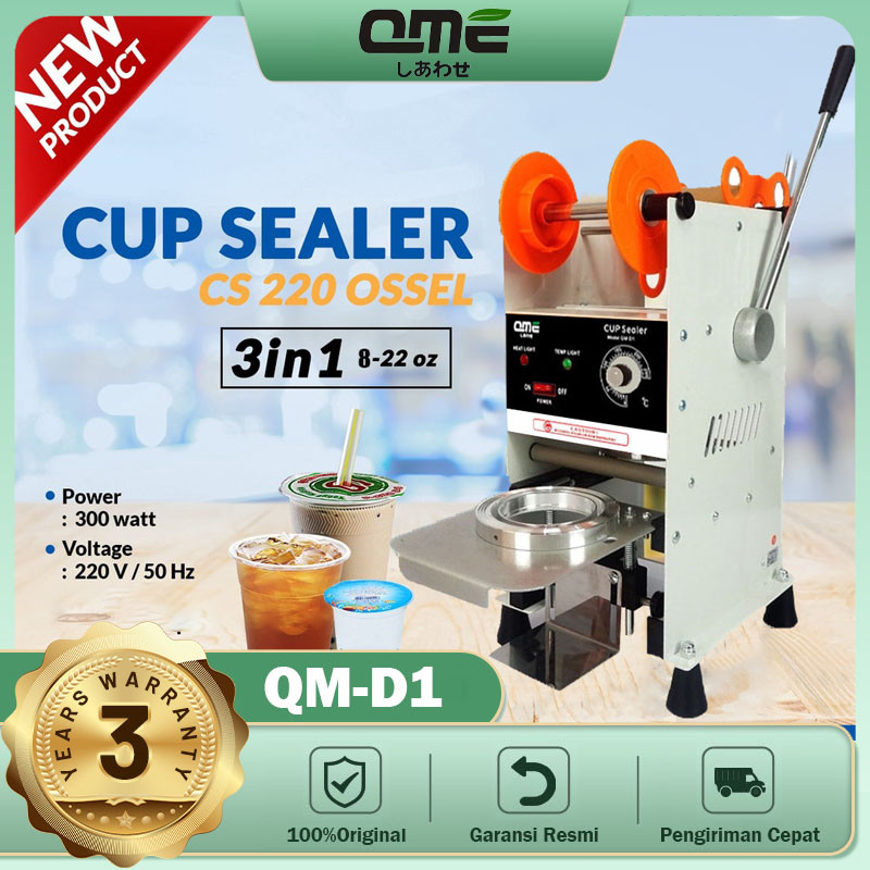 QME Mesin Press Cup/Mesin Press Gelas Plastik Cup Sealer 8oz-22oz