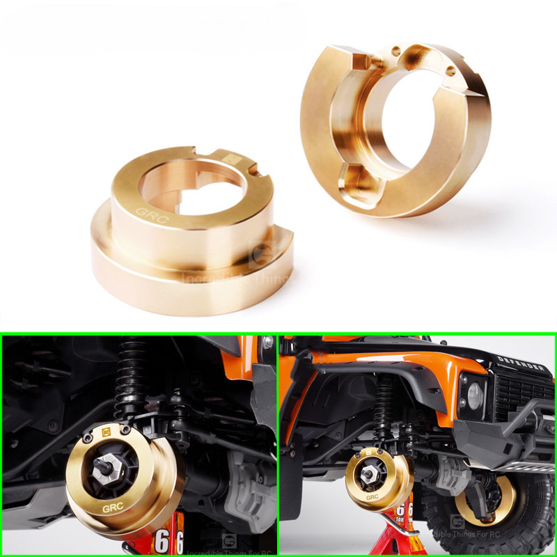 Brass Steering Bridge Side Counterweight Heavy Block Adapter for 1/10 RC Crawler Car Traxxas TRX4 De