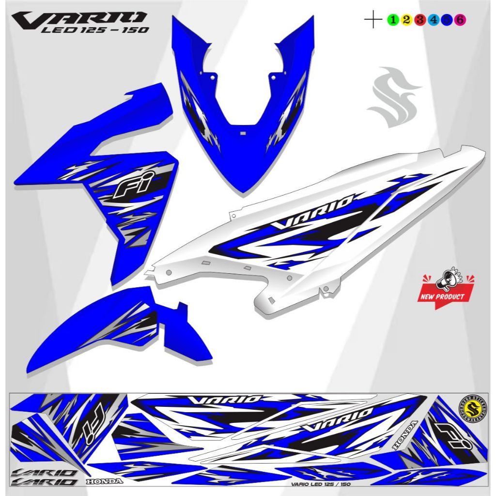 VARIASI STRIPING VARIO LED 150 / 125 FI OLD VARIASI