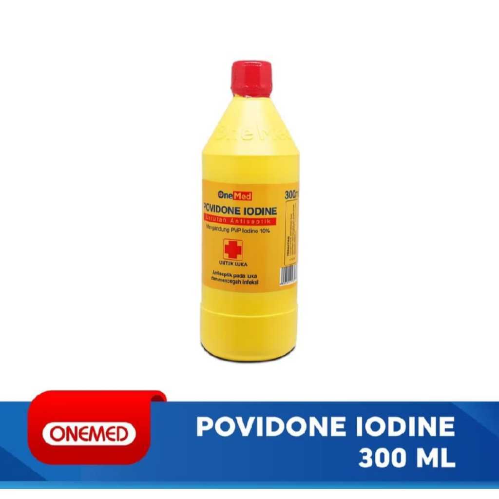 Povidone Iodine OneMed 300ml / Betadine 300ml / Promo Murah Antiseptik & Disinfektan