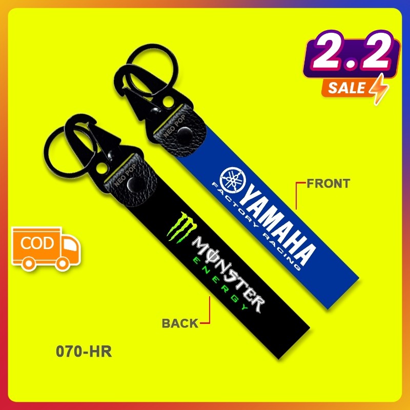 GANTUNGAN KUNCI PREMIUM YAMAHA MONSTER  ENERGY KEYCHAIN SEPDA MOTOR KEREN RACING TEAM MOTOGP RACE AK
