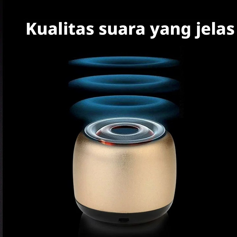 Wireless Bluetooth Mini Speaker Portable Small Metal Cannon Sound System Outdoor Travel