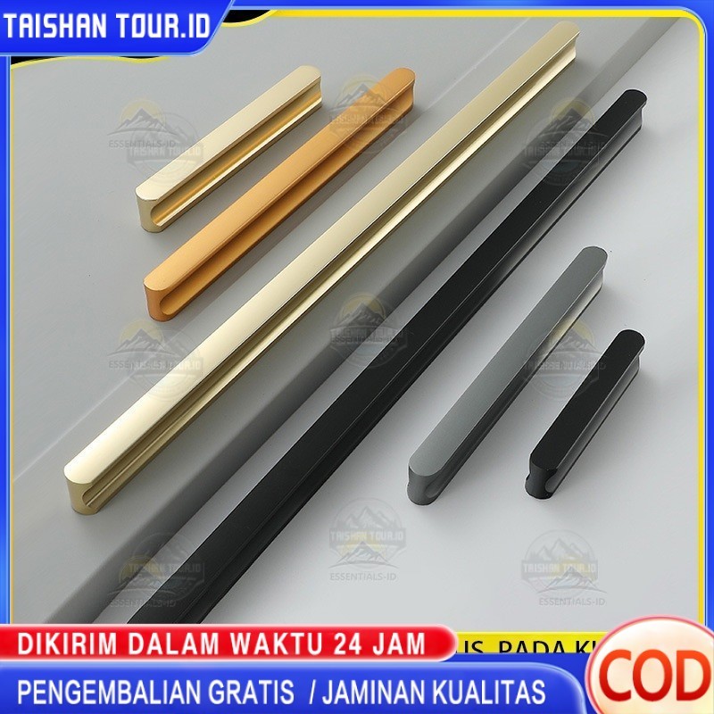 100CM Handle Lemari Minimalis Gagang Pintu Lemari Tarikan Pintu Gold Gagang Lemari