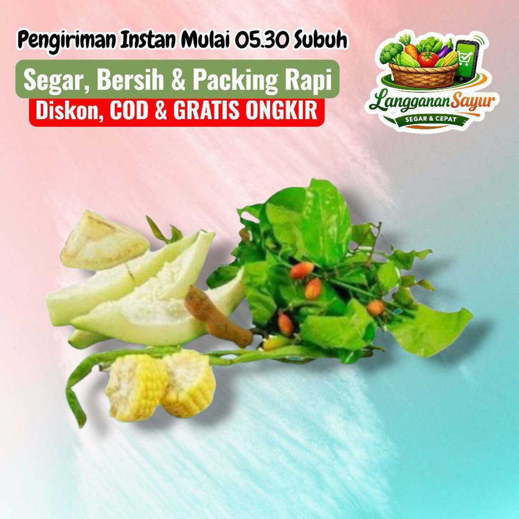 Paket Sayur Asem+Bumbu Sayur Asem - Langganan Sayur Palembang