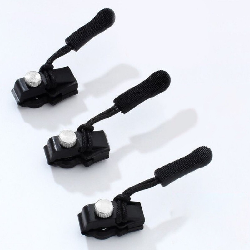 Kancing Zipper Resleting Lock Jaket Tas Pakaian Hitam / Resleting Tas dan Jaket - dolce.id