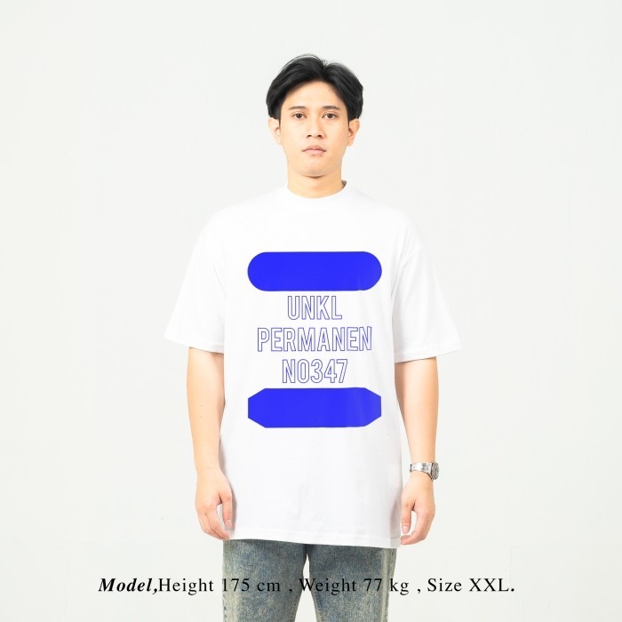 COD UNKL347 T-Shirt White Bahan Combed Motif Simpel BRAP
