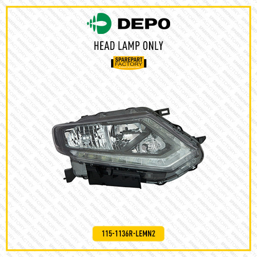 Head Lamp Lampu Depan Besar Kanan Xtrail X trail T32 T 32 Non LED DEPO