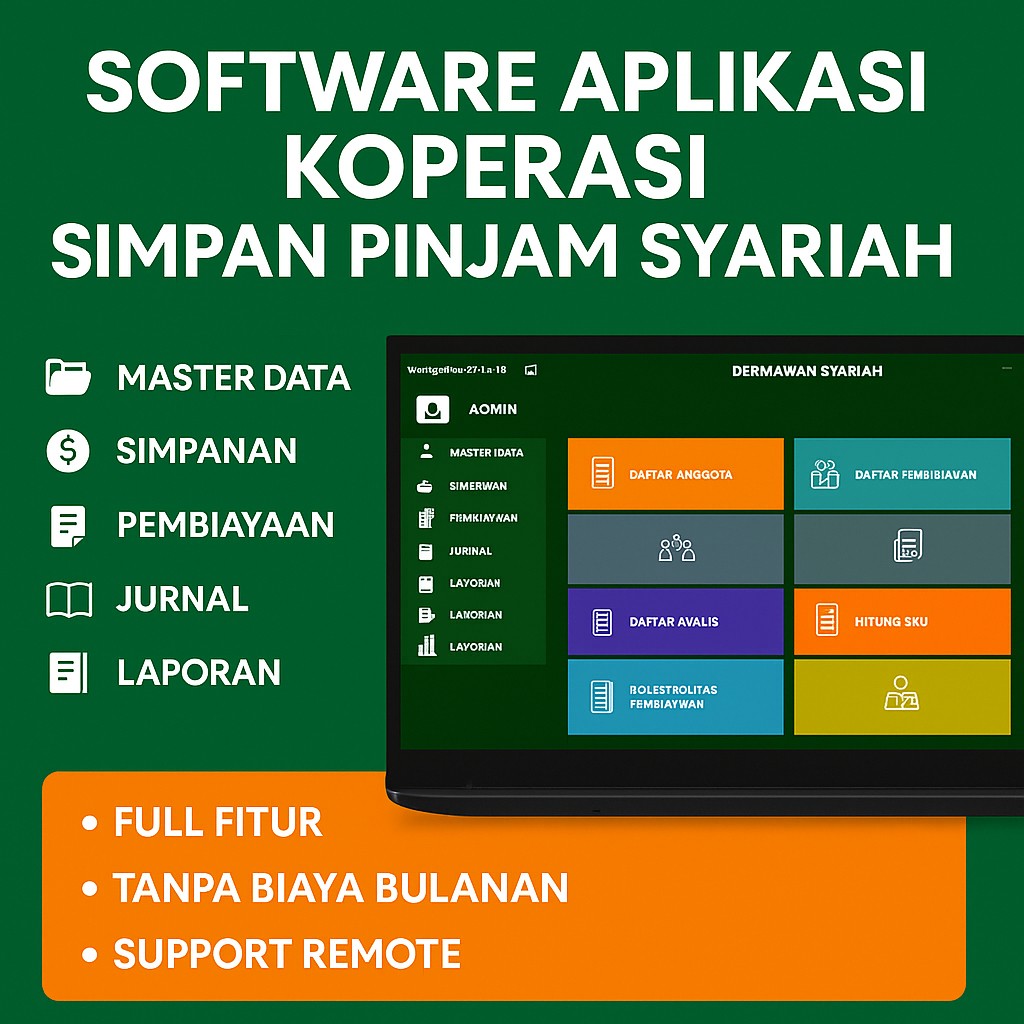 Software Aplikasi Koperasi Simpan Pinjam Syariah
