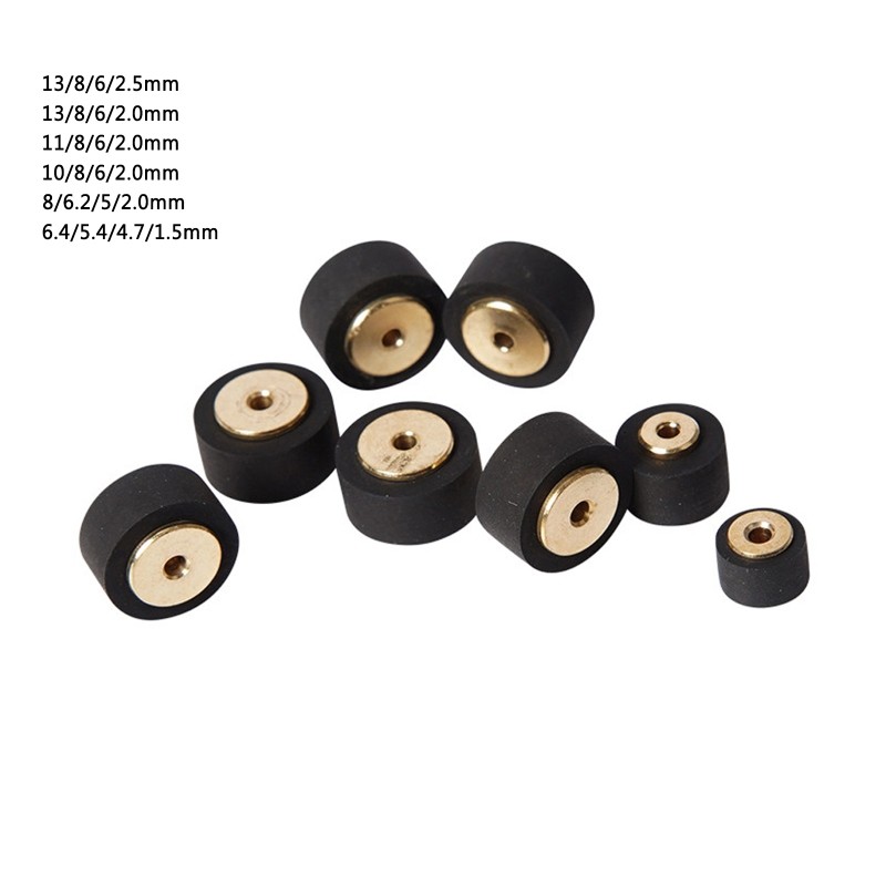 Copper Retractor Wheel Belt Pulley Rubber Pressure Recorder Cassette Deck Pinch Roller Tape Stereo f