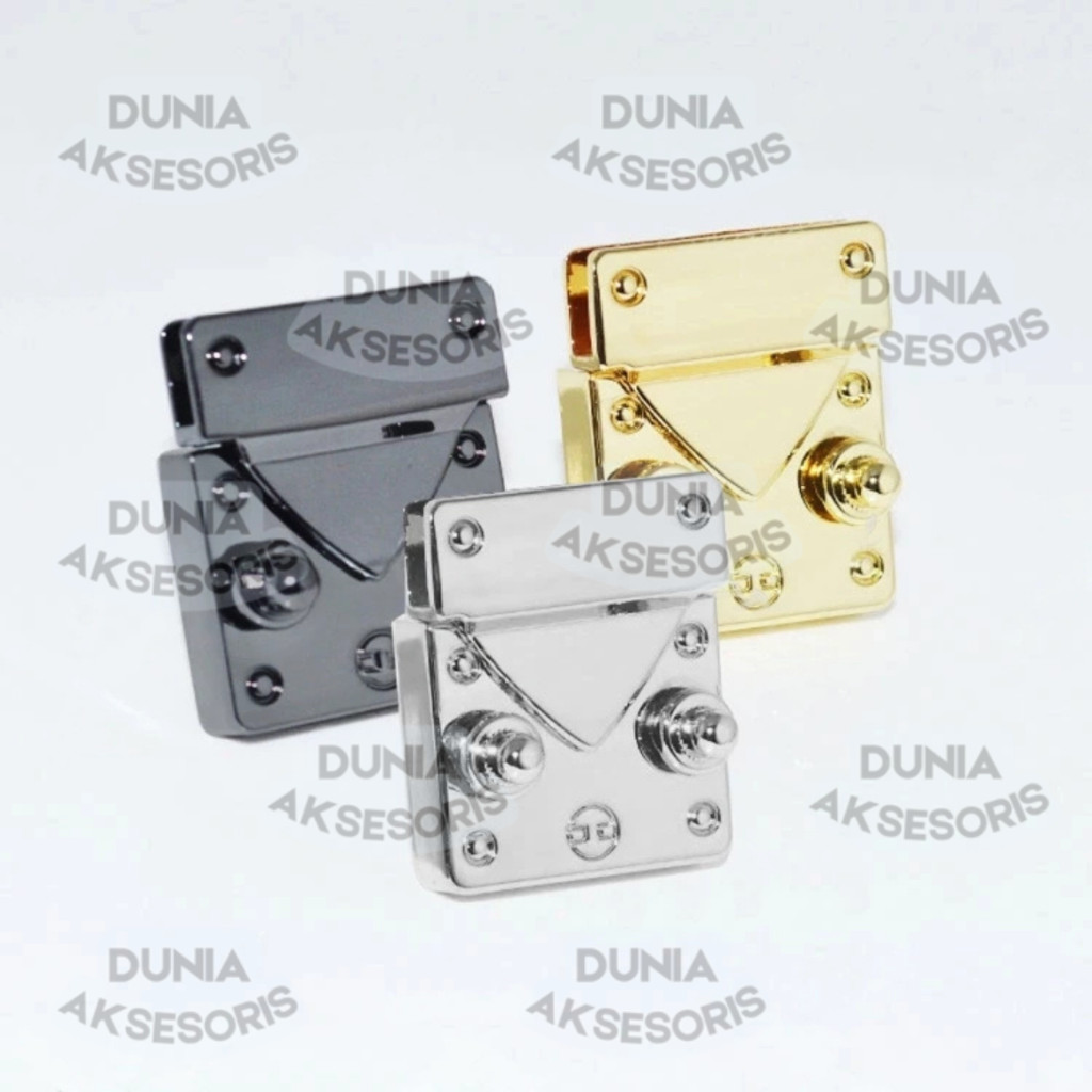 Asesoris Tas Variasi V153 Kunci Cetet LV  / Kunci Sodok / Kuncian Tas - Aksesoris Tas (IMPORT)