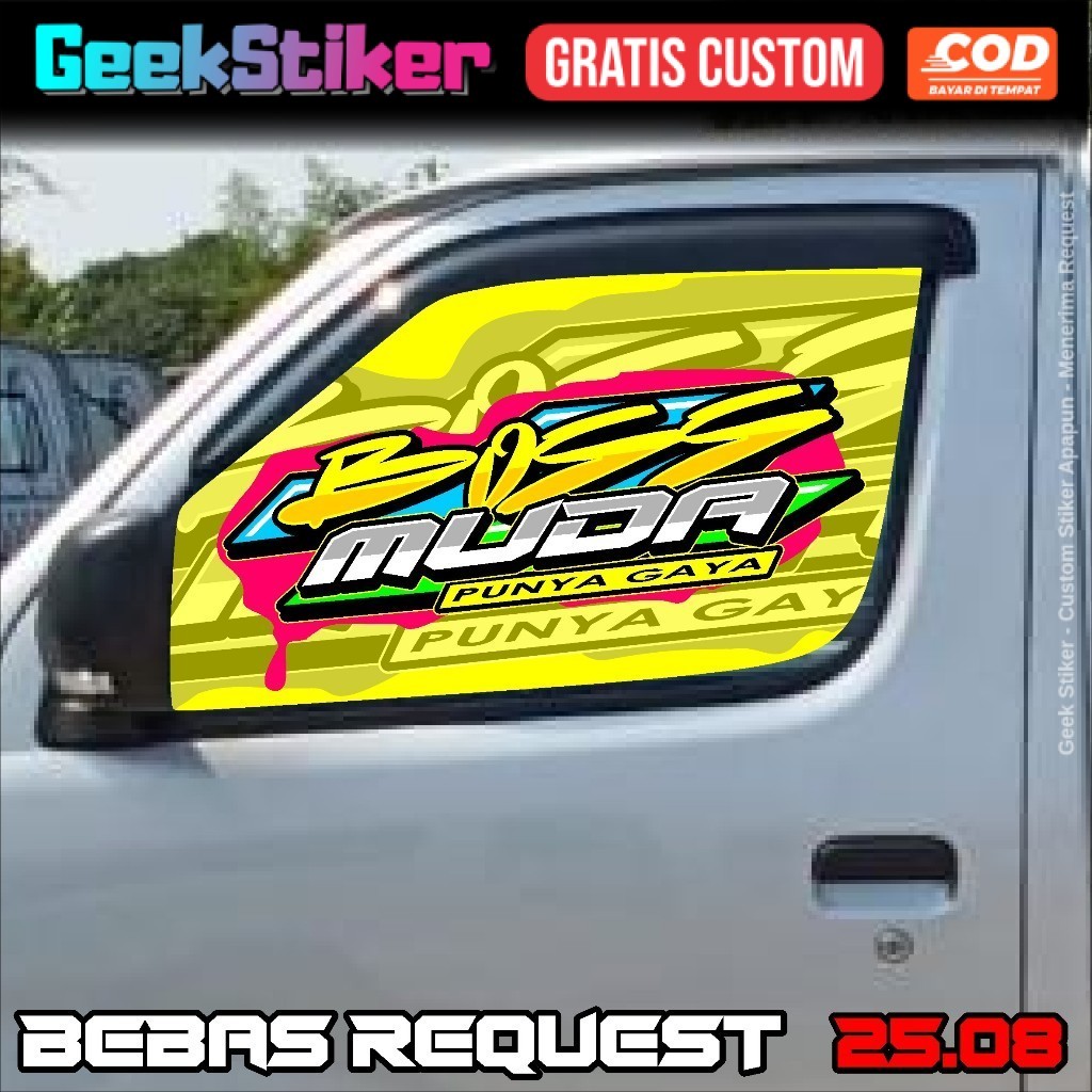 Stiker Kaca Samping Grandmax Pick Up – Stiker One Way Kaca Samping Mobil