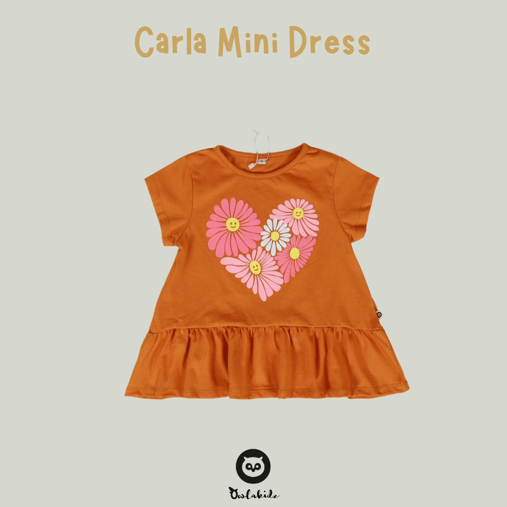 OWLAKIDZ - CARLA MINI DRESS KUNYIT - Dress anak perempuan - baju anak cewek