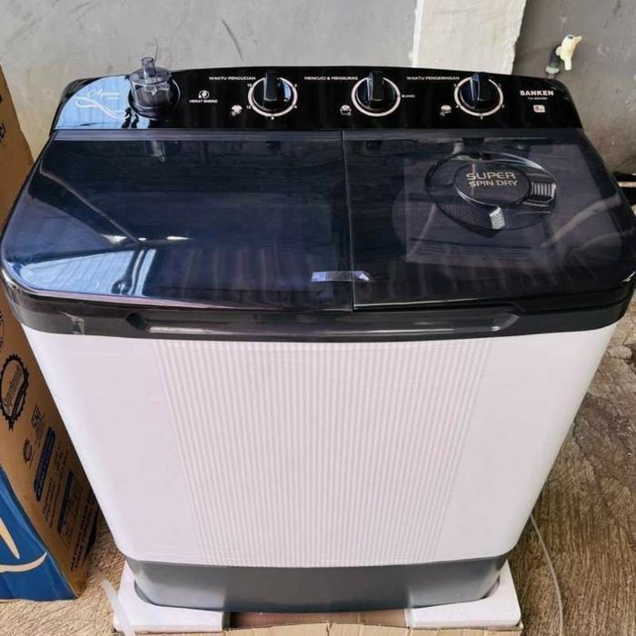 Mesin Cuci 2 Tabung SANKEN 8KG TW8900 Bergaransi resmi original - TW8900