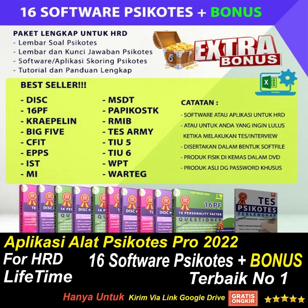 Aplikasi Alat Psikotes Pro 2022  Untuk HRD