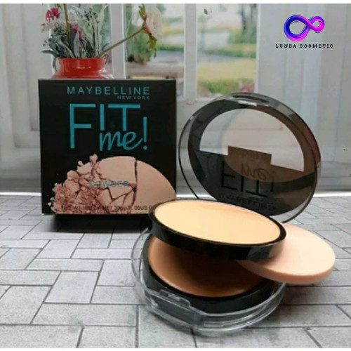 [Original] Maybelline Fit Me Matte + Poreless 12H Oil Control Powder Bedak Padat [ LUNEA COSMETIC ]
