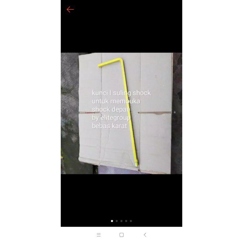 Alat lepas kunci L suling shock depan r15 vixion