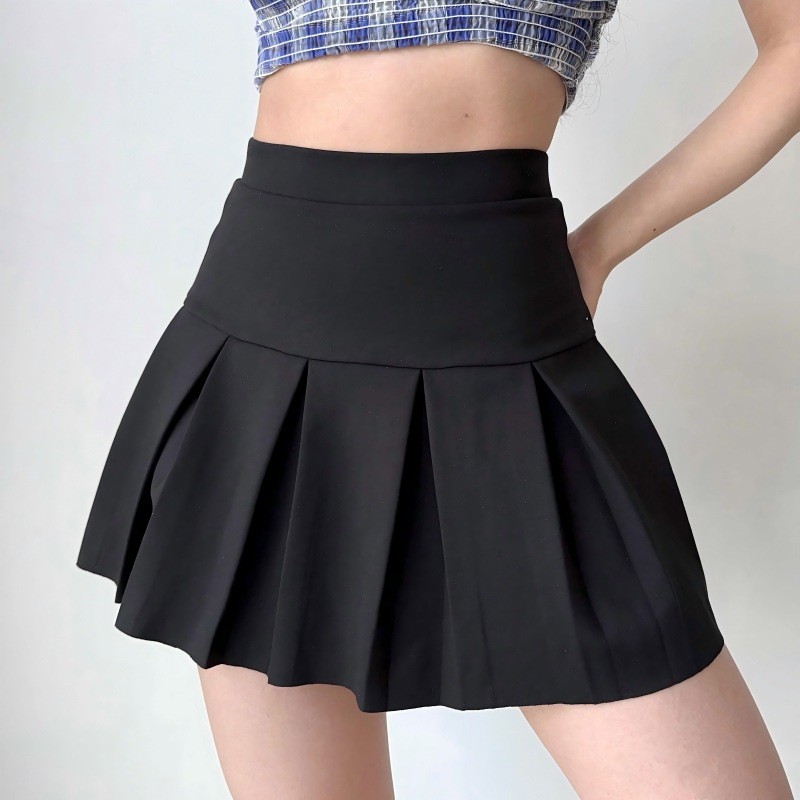 Rok Lipit Pinggang Tinggi Hitam Rok Pendek Pinggang Tinggi a Rok Pensil