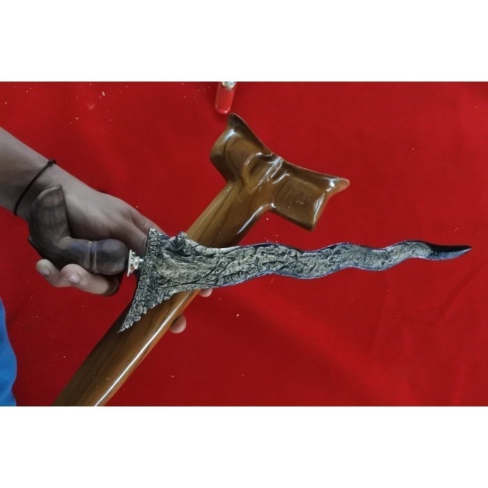 keris LANGITAN NAGA GUMELAR SUPER WARANGKA BUGIS KT - BILAHAN SAJA - BILAHAN SAJA