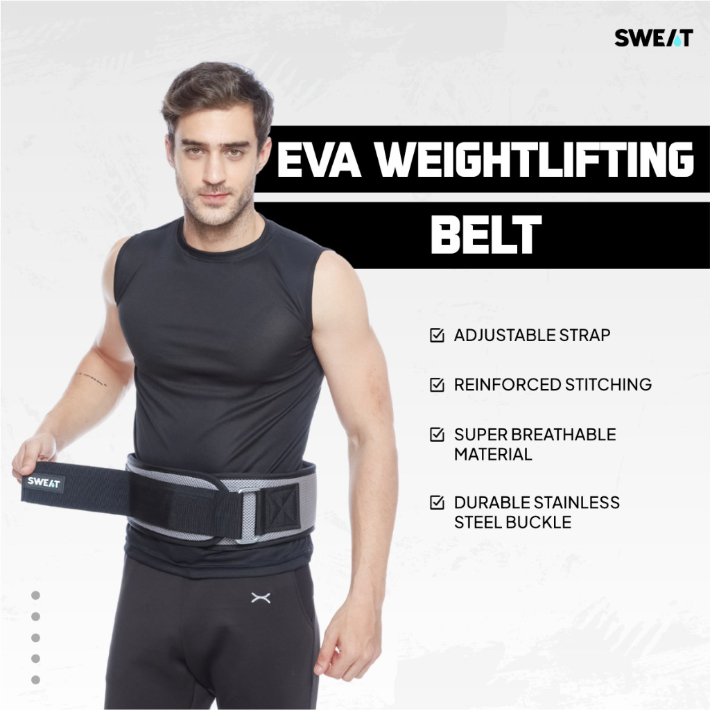 SWEAT - Weightlifting Belt EVA | Weightlifting Belt - Sabuk Untuk Olahraga Angkat Beban
