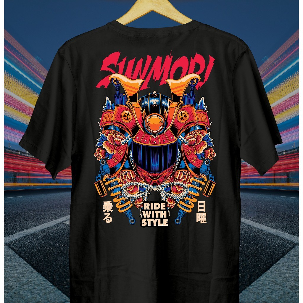 Ranberry Graphic t-shirt Kaos Motor Sunmori Bushido // Kaos Sunmori // Baju Sunmori // Sunmori // Ba