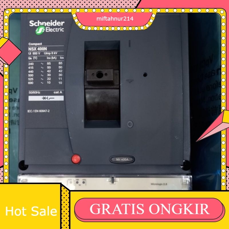 MCCB SCHNEIDER NSX400N 3P 400A