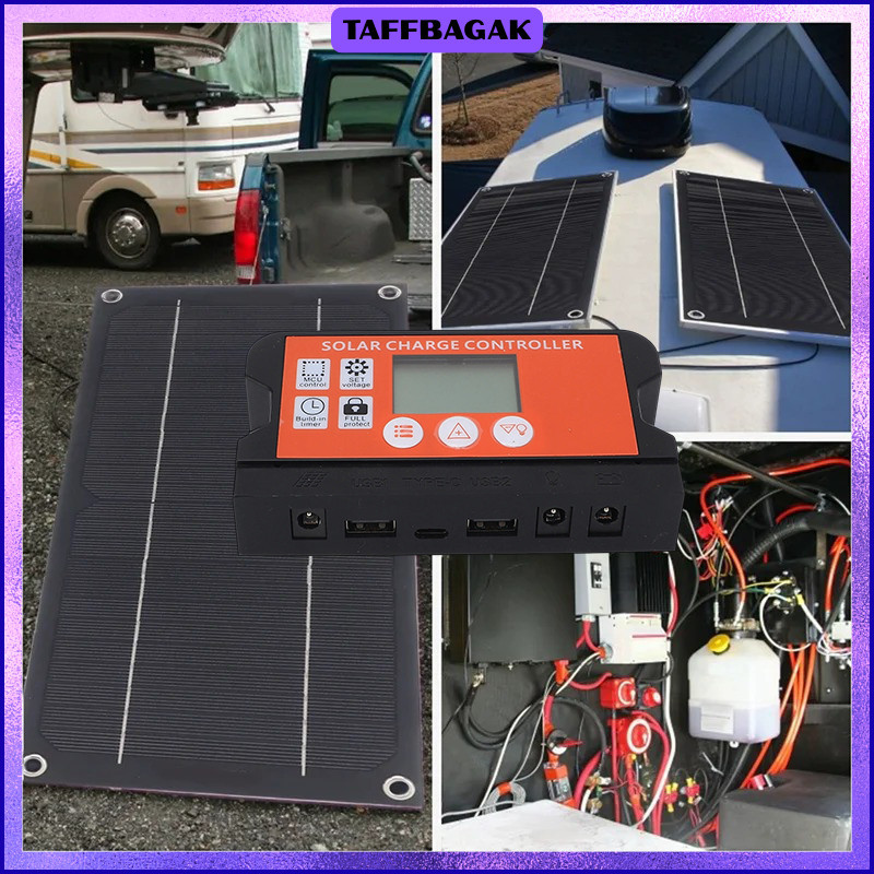 Solar Panel Monocrystalline Semi Flexible 10W Controller - SN30