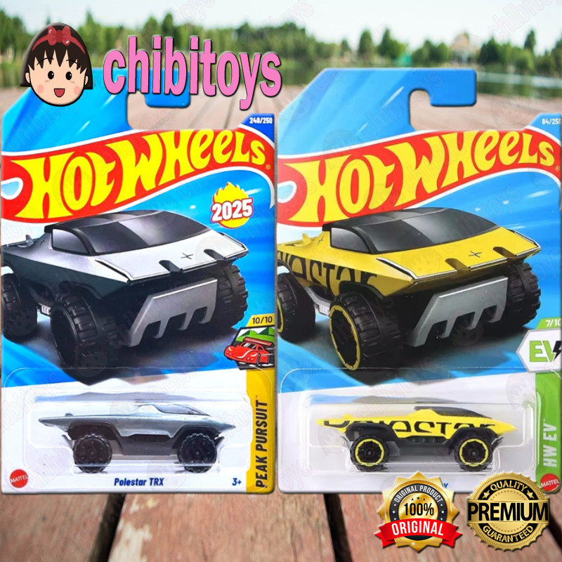 Hot Wheels Polestar TRX Silver Kuning Diecast Mobil Futuristik Offroad