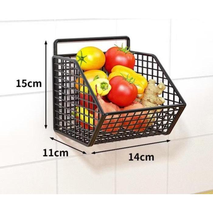 RAK GANTUNG 1 SEKAT - RAK GANTUNG DAPUR ORGANIZER RAK 1 SEKAT  RAK TEMPAT BUMBU KERANJANG BUAH KERAN