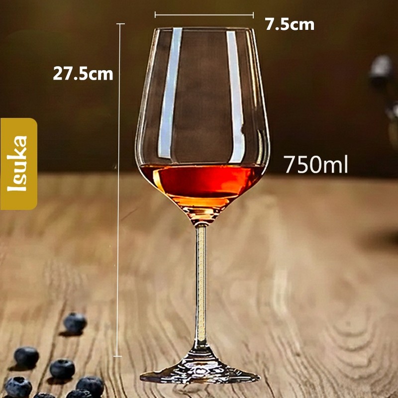 Gelas Wine Kaca Kristal Wine Goblet Red Wine Stem Glass Gelas Minum Anggur Crystal Glass Shiraz 08