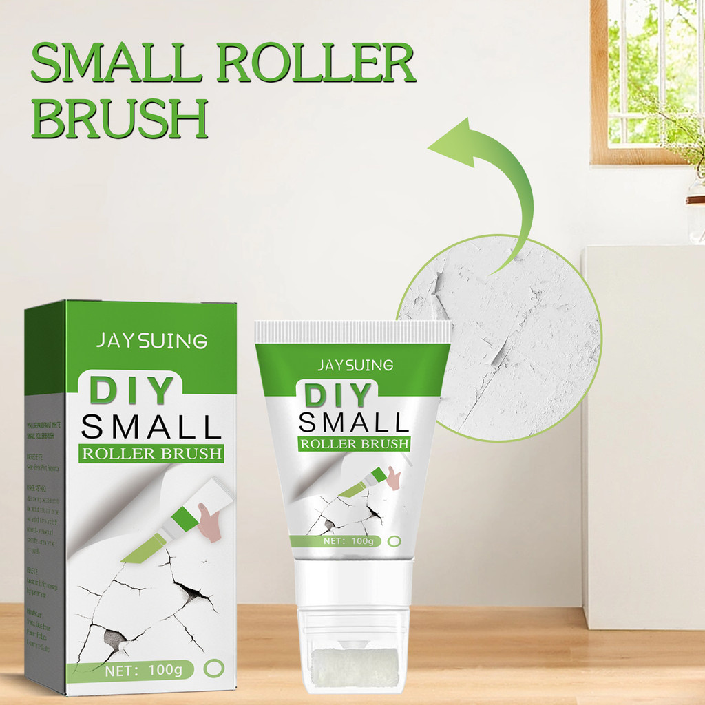 ​Jaysuing Small Roller Brush 100g - Cat Roller Pen untuk Tutup Coretan & Noda Jamur di Tembok,Water 